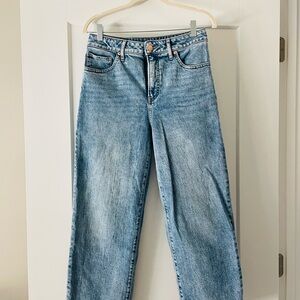 Express Light Blue Women Ankle Jeans